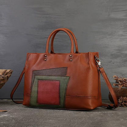 Artistic Patch Messenger Bag